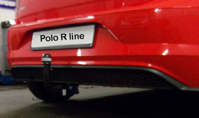 Anhängerkupplung für VW-Polo (AW) Schrägheck, speziell R line, Baureihe 2017-2021 V-abnehmbar